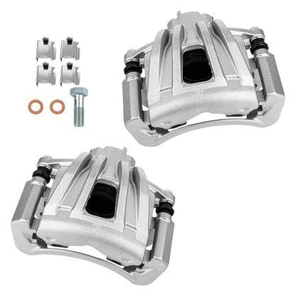 cciyu Front Left & Right Disc Brake Calipers w/Bracket 18B4845 18B4844 - size: Front[18B4845+18B4844]