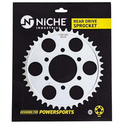 NICHE Drive Sprocket Chain Combo for Suzuki GSX750 Front 15 Rear 42 Tooth 530HZ Standard 112 Links - size: Standard Chain