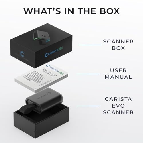 Carista EVO - Bluetooth OBD2 Scanner - Car Diagnostic Tool & Code Reader with Access to Diagnostics, Customizations, Service Tools & Live Data (Subscription Required)