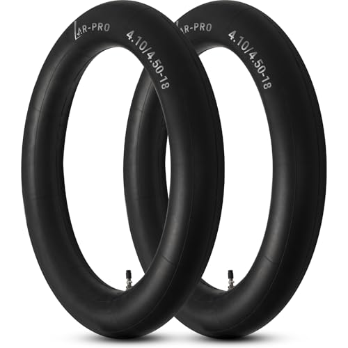 AR-PRO (2-Pack) 4.10/4.50-18" Heavy duty Dirt Bike Inner Tube with TR4 Straight Valve for 110/100-18,110/90-18,110/80-18,120/90-18,120/80-18,100/100-18 Motorycle Rear Tire - size: 4.10/4.50-18", TR4 Valve