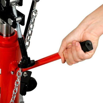 AFF Telescoping Transmission Jack - Truck Transmission Floor Jack with Universal Head and Wide Base (Multiple Weight Capacities) - size: 1,100 lbs Capacity, style: Air Assist