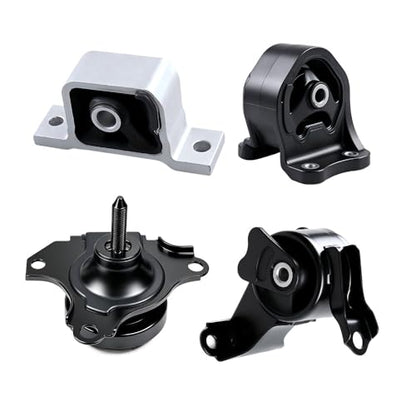 Engine Motor & Transmission Mount Set 4PCS Compatible with 2002-2006 Honda CR-V 2.4L, Replaces A4504 A4506 A6596 A6597, Front Rear Left Right Support - style: 2002-2006 Honda CR-V 2.4L Automatic Transmission