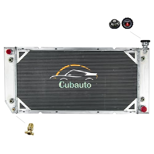 3 Row Aluminum Radiator For 1994-2000 Chevy/GMC C1500 C2500 C3500 K1500 K2500 K3500 Suburban Tahoe Yukon for Cadillac Escalade Pickup 5.7L 7.4L V8 Automotive Replacement Engine Radiator