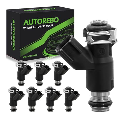 Fuel Injectors Set of 8 Compatible with Chevrolet Avalanche Colorado Express 1500 2500 3500 Silverado Suburban Tahoe GMC Canyon Savana Sierra Yukon XL 4.8L/5.3L/6.0L V8# 12613411 FJ1061 217-3411 - size: 1061