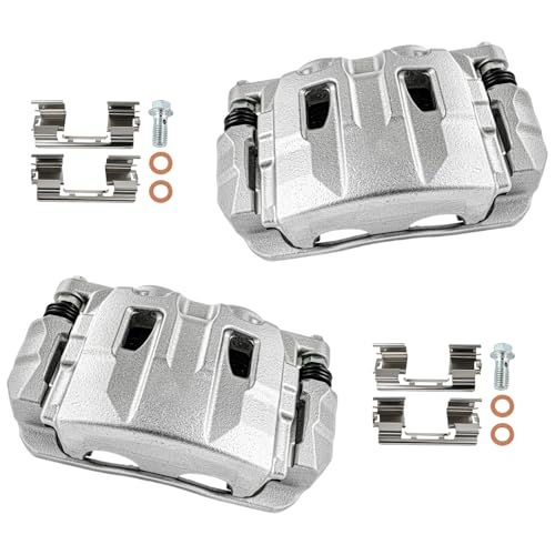 cciyu Front Left & Right Brake Calipers With Bracket 18B5288 18B5289 - size: Front[18B5288+18B5289]