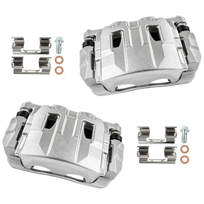 cciyu Front Left & Right Brake Calipers With Bracket 18B5288 18B5289 - size: Front[18B5288+18B5289]