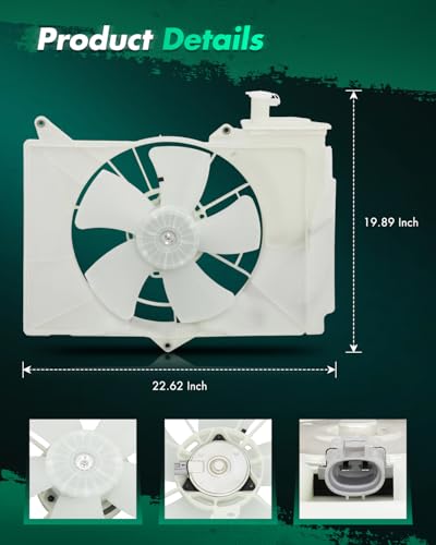 SCITOO 620790 Electric Radiator Fan for Scion for xA 2004-2006 1.5L - size: 620790