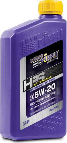Royal Purple 32520 HPS 5W-20 High Performance Street Synthetic Motor Oil with Synerlec - 12 Quart - size: 1 Quart, Case of 12, style: 5W-20
