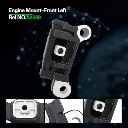 Engine Motor and Trans Mount Kit Compatible with NV200 2013-2021 - size: 2013-2021 NV200 2.0L L4