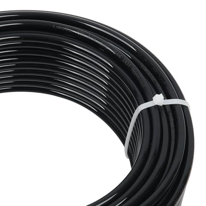 LokoCar 1/4" OD Nylon Airline 100ft DOT SAE J844 Air Brake Fluid Tube Black - size: 1/4" OD 100 Feet
