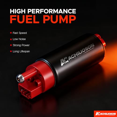 340LPH High Performance Fuel Pump, 40 PSI In-Tank Electric Fuel Pump Kit Compatible with Walbro GSS342 255LPH, for EFI Gasoline Applications, Installation Kit - size: GSS342 255LPH