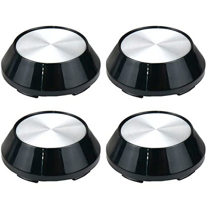 Modengzhe 4PCS Wheel Center Caps, 65mm Wheel Rim Hub Center Covers - color: Silver, size: Outer 65MM , Inner 60MM