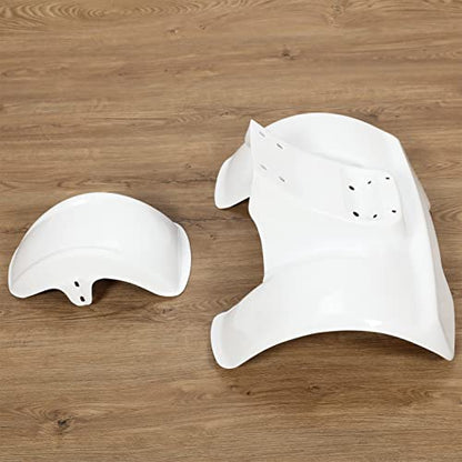 KUAFU Fender Kit Compatible with 78-85 ATC70 Mudguard Mud Flaps Fender - color: White, size: Front & Rear