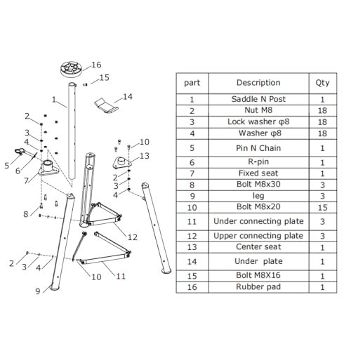 Underhoist Support Stand, 1300 lbs Capacity, 28-48 Inch Height Adjustment, Removable V-Shape & Round Tray for Auto Repair and Vehicle Maintenance