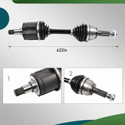 Front CV Axle 4WD Compatible with 4Runner Tacoma 1995-2004