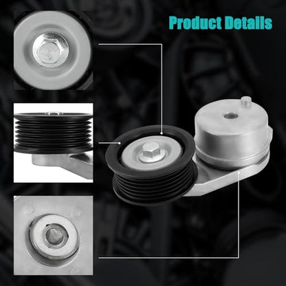 AULINK 4627533AB Belt Tensioner Assembly with Pulley (3.2L 3.6L V6) - size: 39342