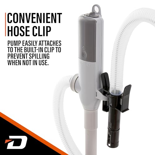 Deway Battery-Powered Stick Transfer Pump, Auto-Stop with Beep, 39 In Hose - style: Auto-Stop with Beep