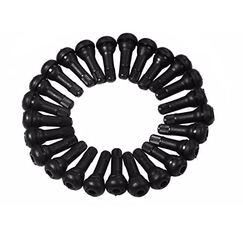 BLACKHORSE-RACING 25 Pack Valve TR413 Snap-in Tire Valve Stems - size: TR413-25pcs