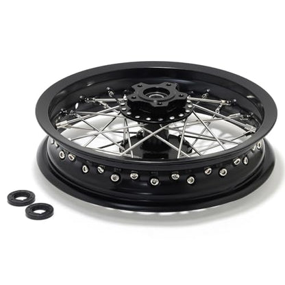 TOFR CNC 12"x2.15" Rear Wheel Rim Hub for Sur-ron Surron Light Bee X LBX - color: Black, size: 12" Rear