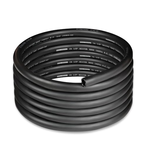EVIL ENERGY 1/2" Heater Hose Coolant Radiator Straight 100PSI SAE 20R3 15FT Black - size: 1/2 15FT