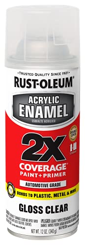 Rust-Oleum Acrylic Enamel 2X Spray Paint, Gloss Clear - color: Gloss Clear, size: 12 Ounce (Pack of 1)
