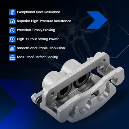 2PCS Front Brake Calipers for Chevrolet Suburban 2015-2020 - size: Front [18B4918A & 18B4919A]