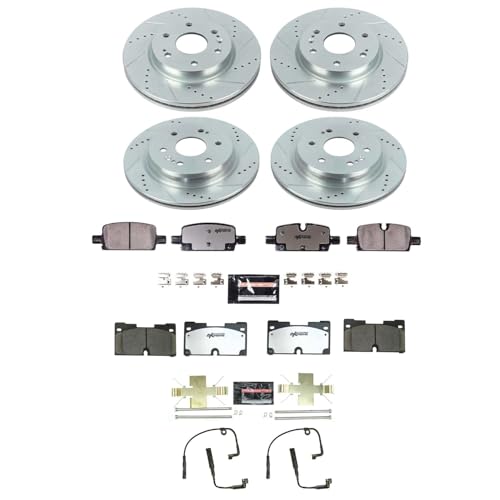 PowerStop Z36 Truck & Tow Brake Pad & Rotor Kit Front & Rear K8171-36