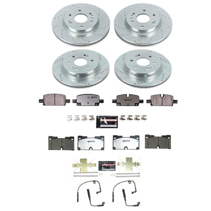 PowerStop Z36 Truck & Tow Brake Pad & Rotor Kit Front & Rear K8171-36
