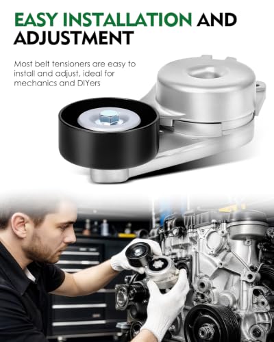 Belt Tensioner Assembly with Pulley for:-Ford F150 for:-Mustang - size: 38274