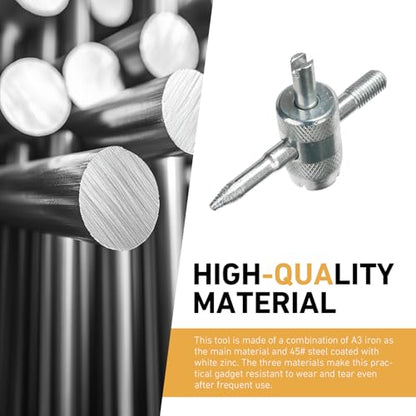 4-in-1 Stainless Steel Tire Valve Stem Tool, Multifunctional Valve Core Remover, Puller & Screwdriver Wrench, Tire Repair Accessories for Car, Motorcycle, Bicycle