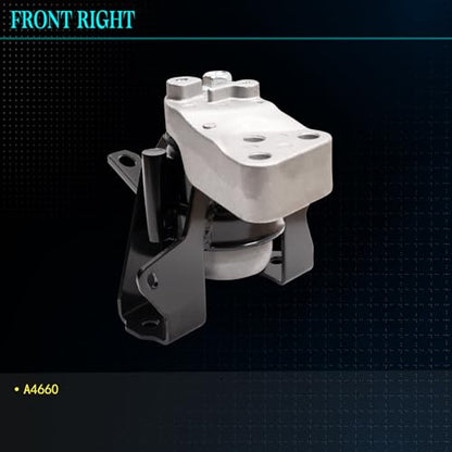 Motor Mount Kit for Mitsubishi Mirage 14-22 1.2L Auto - size: 4 Pieces