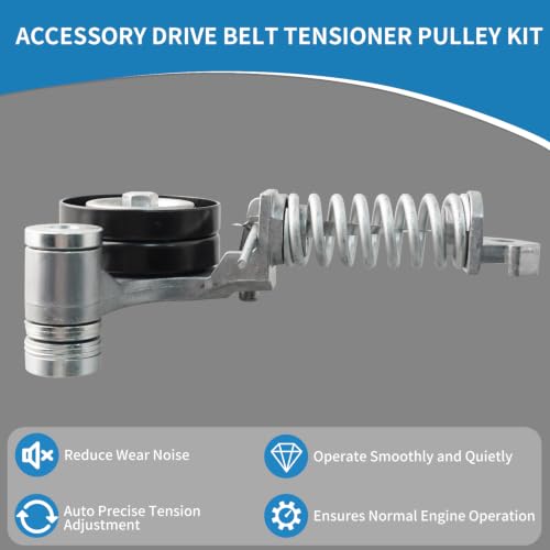 38344 Engine Belt Tensioner Serpentine Belt Drive Kit - size: 90K-38344