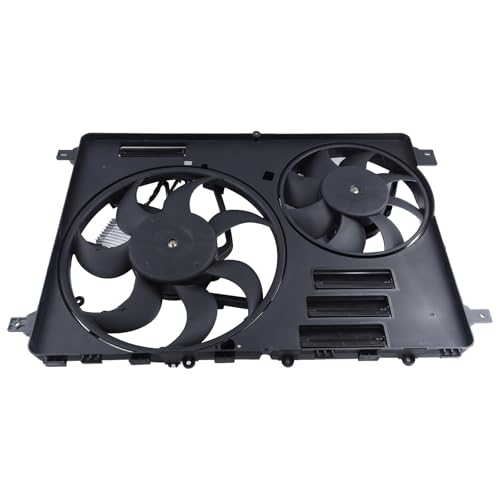 Engine Cooling Radiator Fan w/Controller Assembly Fit for 2010-2016 XC60,2011-2016 S60,2008-2015 XC70,2008-2015 S80,2015-2016 V60,2008-2010 V70 Replace 838-0009