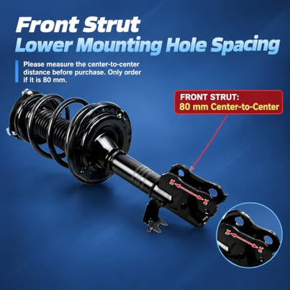 KUIPERAUTO 1333375L 1333375R Front Strut for 2012-2017 Toyota Camry SE - size: 2x Front Struts, style: 12-17 Toyota Camry SE
