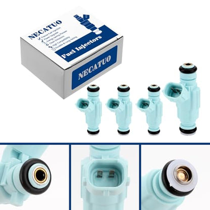 Set of 4 Fuel Injectors - Compatible with Hyundai Elantra 2007-2012 Kia Soul 2010-2011 Spectra 2007-2009 Except Calif 2.0L L4 - Replaces FJ1012 35310-23800 842-12345 - color: Set of 4, size: FJ1012