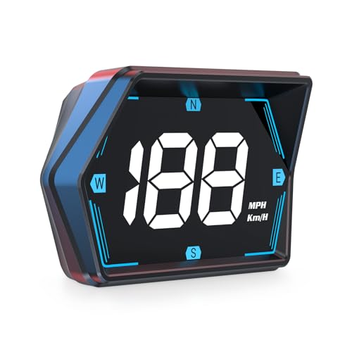 BY-J HUD Heads Up Display for Cars, Universal Digital GPS Speedometer LED Display Overspeed Alarm Fatigued Driving Alert,USB Cable Plug and Play for All Vehicle - color: HUD-G20