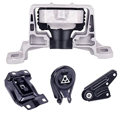 4-Piece Engine Motor Mount Set Compatible with 2004-2009 Mazd 3 2.0L - size: Mazda 3 04-09 2.0L