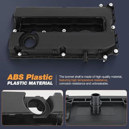 Nilight Engine Valve Cover with Gasket, Replace# 55558673 55564395 - size: for Chevy Cruze 2010-2016, Sonic 2012-2018