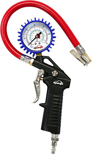 EPAuto Heavy Duty 120 PSI Tire Inflator Gauge w/Hose & Quick Connect Plug