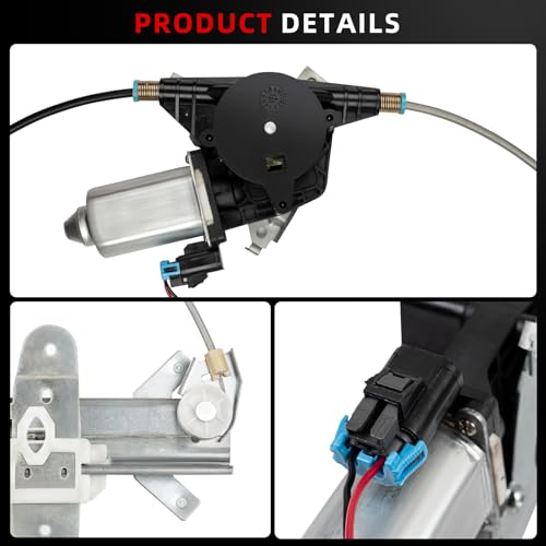 Rear Passenger Side Power Window Regulator w/Motor Assembly Compatible For Mercury Grand Marquis 1992-2011 Marauder 2003-2004, Ford Crown Victoria 1992-2011 Right Replace 741-678 6W7Z5427008AA - size: Rear Passenger