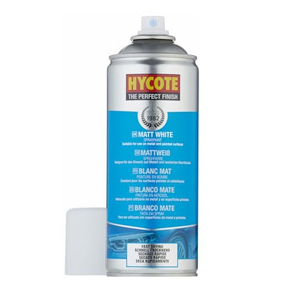Hycote Fast Drying Aerosol Car Spray Paint, Matt White, 13.5 Oz (Pack of 2) - color: White (Matt), size: 13.5 Ounce (Pack of 2)