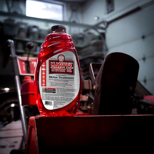 Marvel Mystery Oil 53436 Motor Treatment, Engine Oil & Fuel Treatment Additive, Cleans and Lubricates Fuel System, Prevents Leaks, Improves Engine Performance and Fuel Economy, 48 oz. (Pack of 2) - size: 48 Fl Oz (Pack of 2)