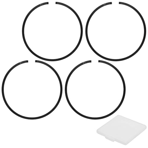 M METERXITY 2-Pack Engine Piston Rings Kit, 44mm x 1.5mm Thick Ductile Iron Piston Ring Set Standard Replacement for Small Engines/Motors/Machinery [Black] - size: 44mm x 1.5mm