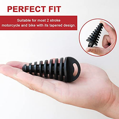 2 Pack Muffler Dirt Bike Exhaust Plug Fit 2 Stroke Motorcycle Bike (S) - size: S: 0.6-1.5 Inch