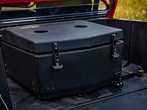 SuperATV Heavy Duty Insulated Rear Cooler/Cargo Box for Polaris General 1000 / General 4 (2016+) - Sealed Lid Keeps Ice in & Mud Out