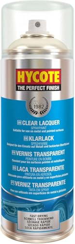 Hycote Clear Coat Spray Paint Lacquer 13.5 Oz – High Gloss Protective Finish – Durable UV Resistant – Quick Drying Acrylic – For All Surfaces, 400ml - color: Clear Coat Lacquer, size: 13.5 Ounce (Pack of 1)
