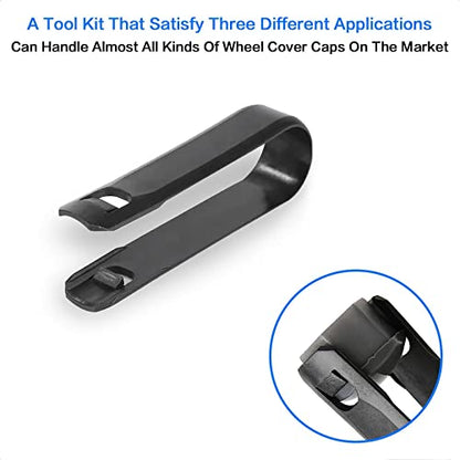 Pack of 3 Type Car Wheel Hub Bolt Nut Cover Removal Tool