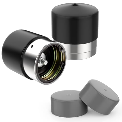 2 Pack 1.98" Trailer Bearing Protectors with Dust Cap & Rubber Covers - size: 2 Pack - 1.98 Inch
