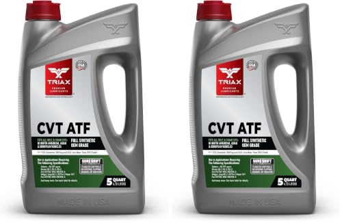 TRIAX CVT ATF OEM Grade Universal Non-Slip CVT Transmission Fluid; Surpasses All OEM Specs (5 Quart Jug) (Pack of 2) - size: 5 Quart Jug (Pack of 2)