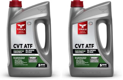 TRIAX CVT ATF OEM Grade Universal Non-Slip CVT Transmission Fluid; Surpasses All OEM Specs (5 Quart Jug) (Pack of 2) - size: 5 Quart Jug (Pack of 2)